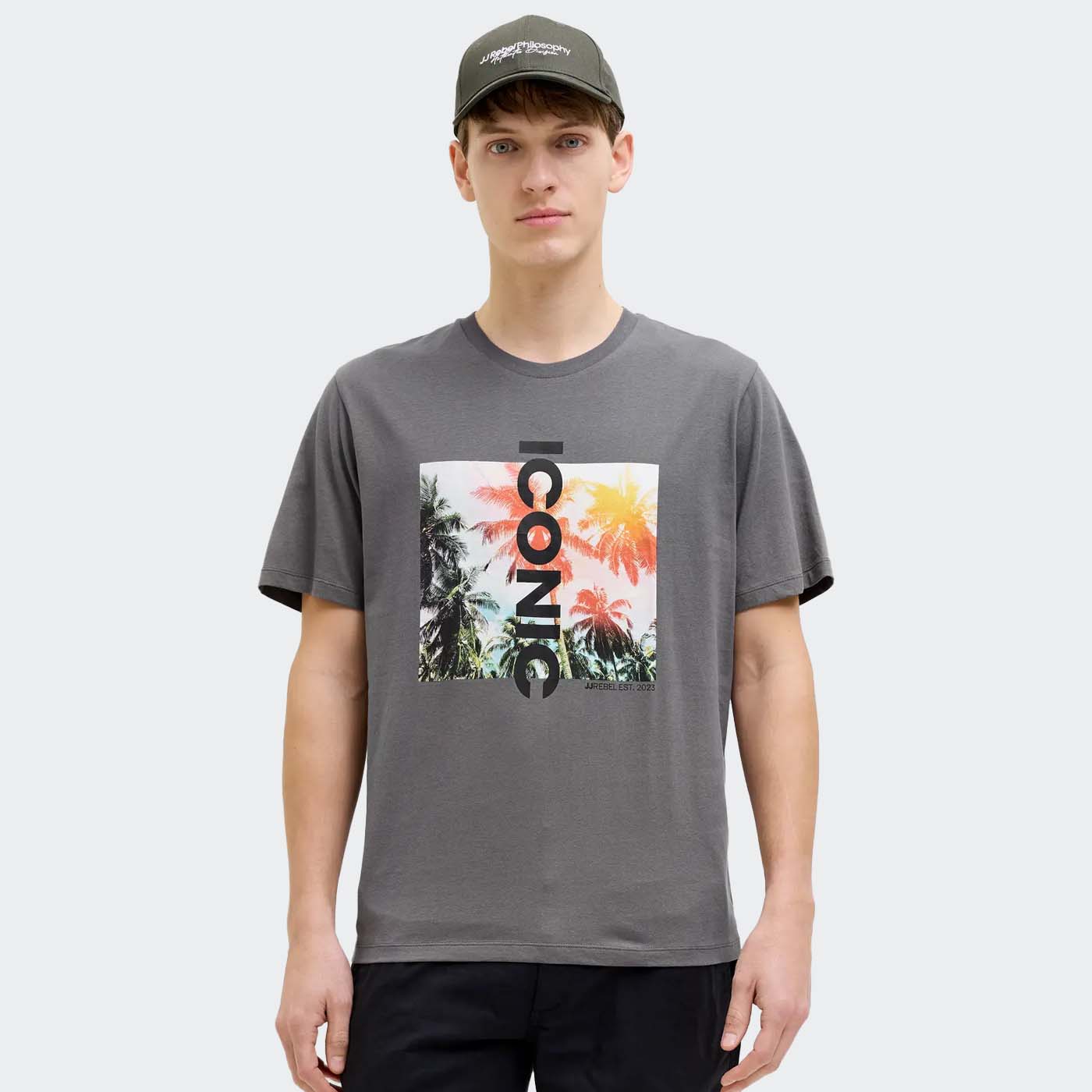 T-shirt JREBLARRY Jack&Jones Rebel Castlerock 0