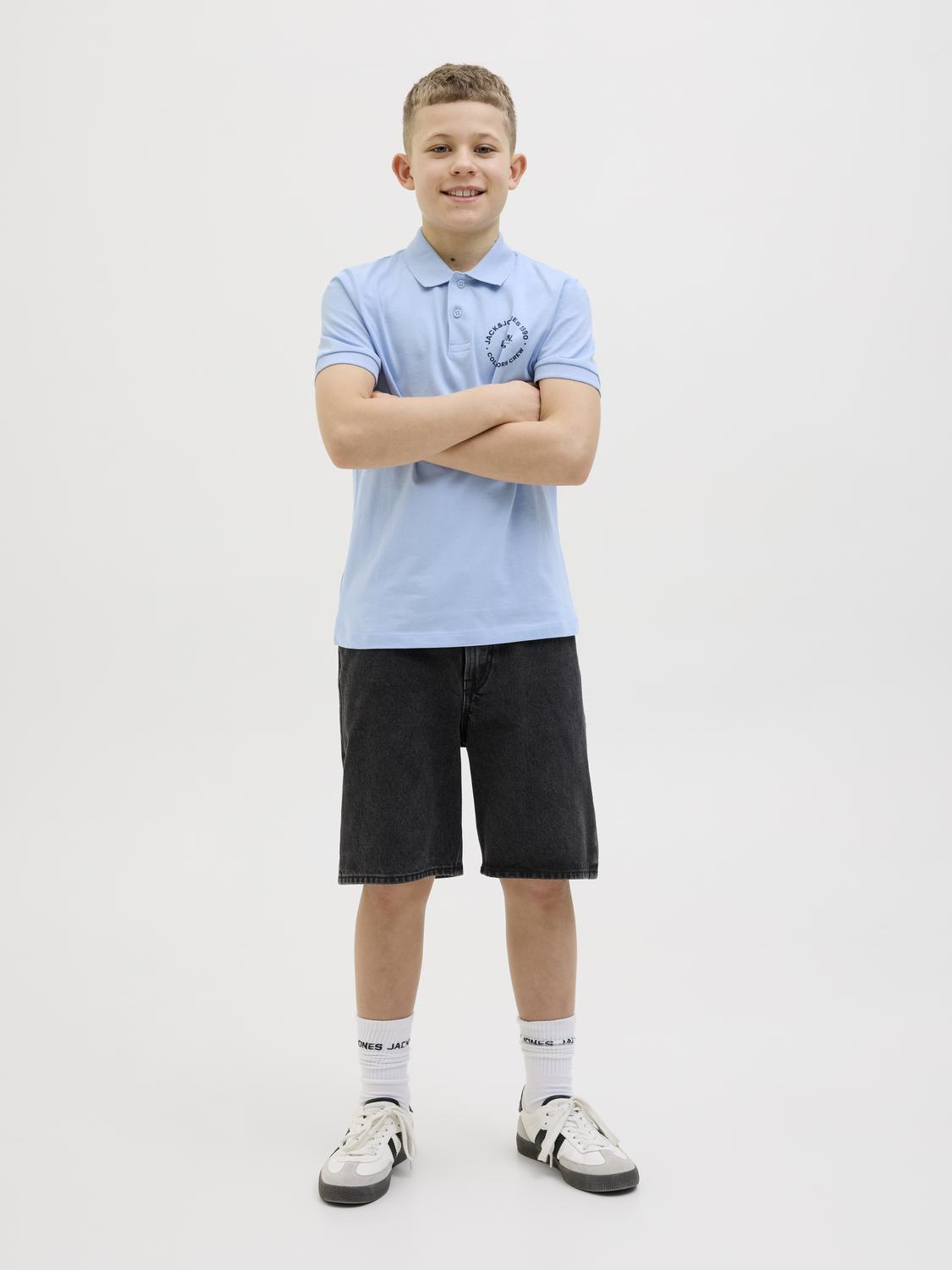 Pólo JJSIMON Jack&Jones Júnior Chambray Blue 3