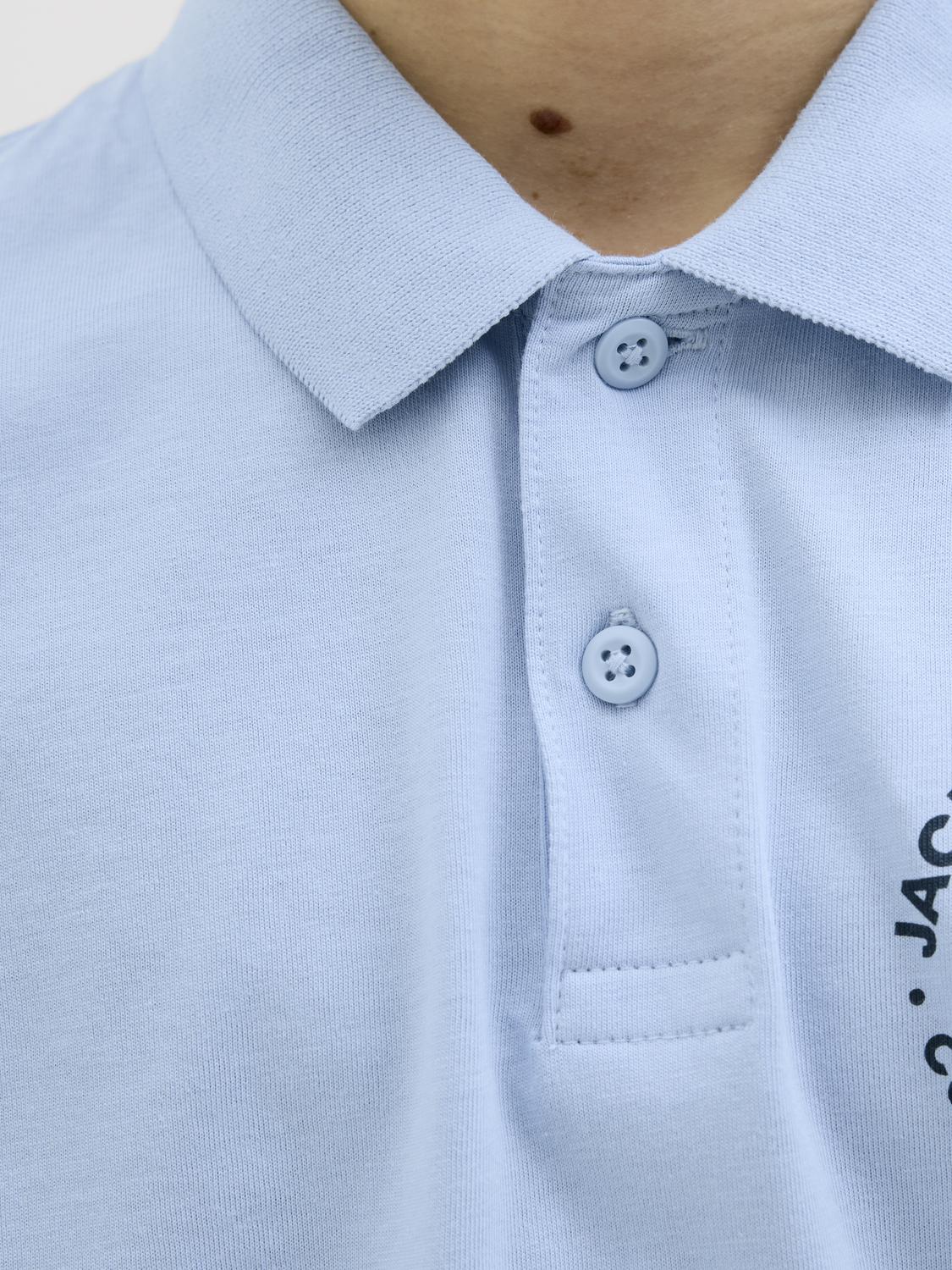 Pólo JJSIMON Jack&Jones Júnior Chambray Blue 5