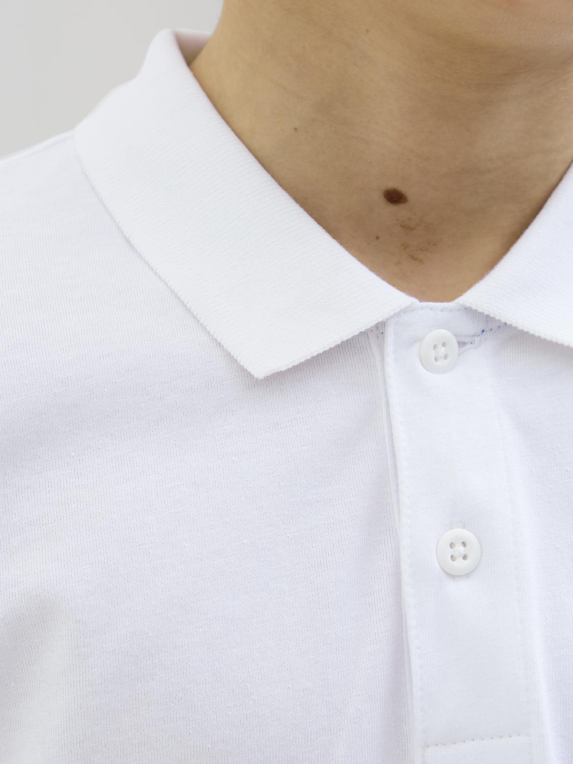 Pólo JJSIMON Jack&Jones Júnior White 3