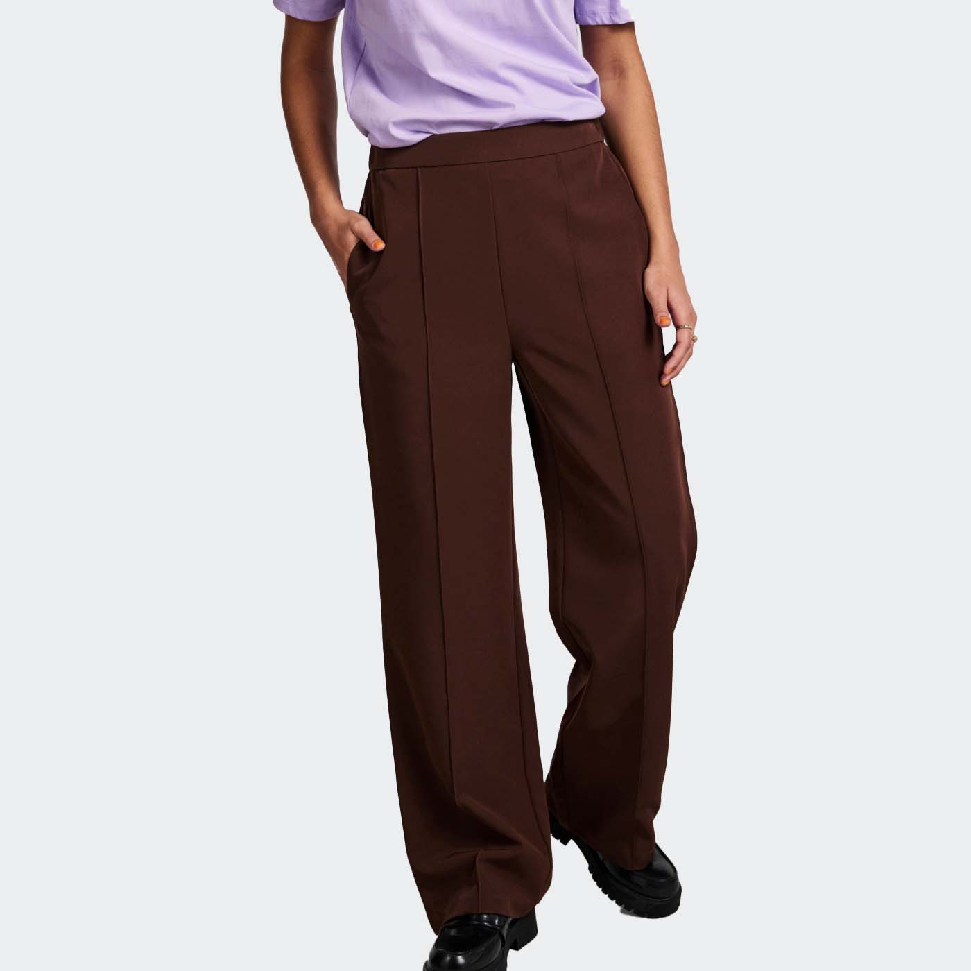 Calça PCBOZZY Pieces Chicory Coffee 0