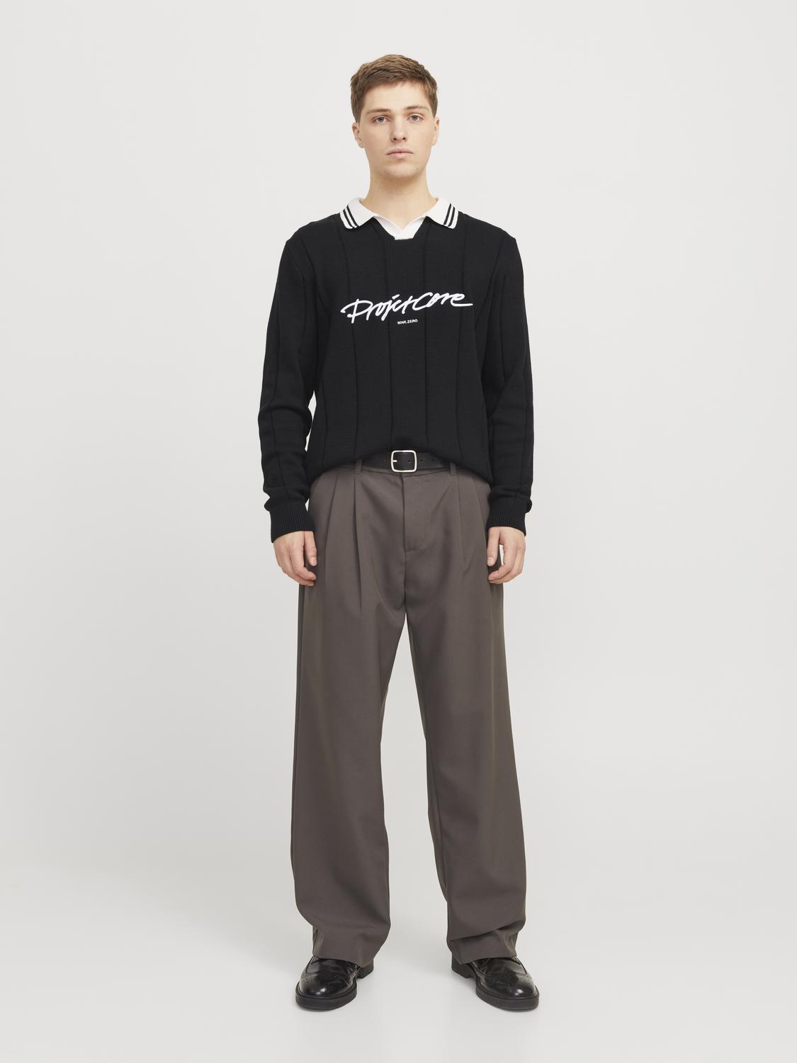 Pólo JCOWINTER Jack&Jones Black 4