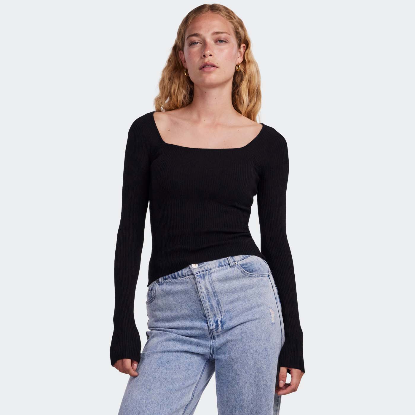 Camisola PCKALU Pieces Black 0