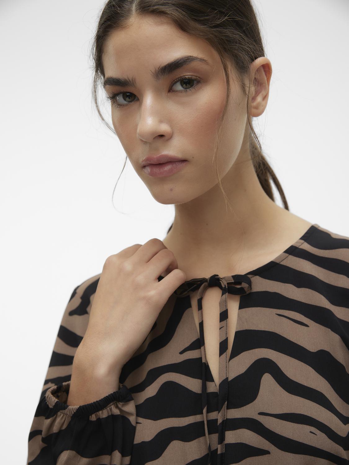 Vestido VMSHILAH Veromoda Brown Lentil 1