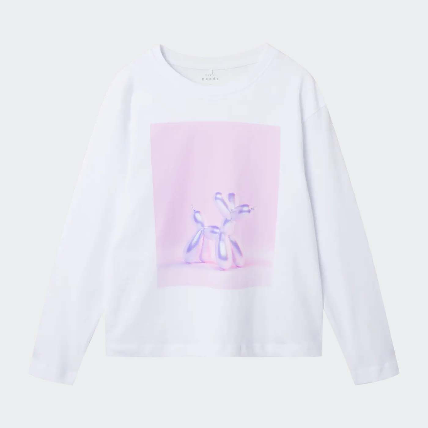 T-shirt NKFVOTEA Name It Bright White 0
