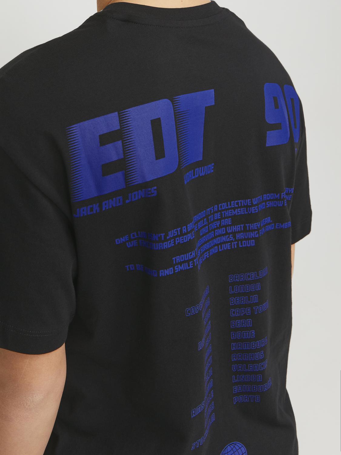 T-shirt JORCOLLECT Jack&Jones Júnior Black 1