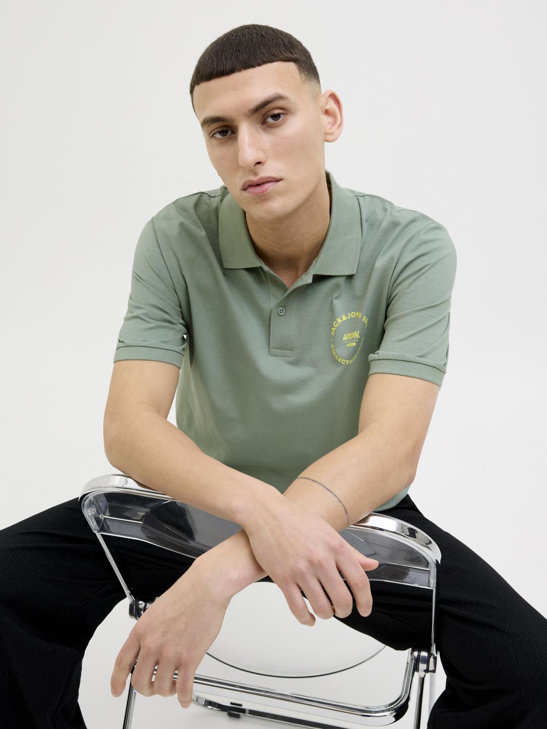 Pólo JJSIMON Jack&Jones Iceberg Green 1