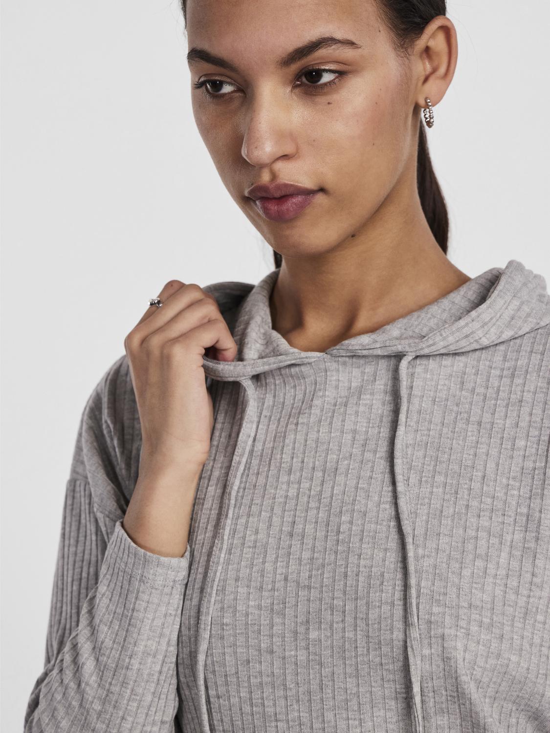 Camisola PCMOLLY Pieces Light Grey Melange 1