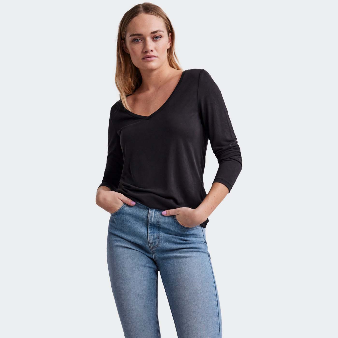 Top PCKAMALA Pieces Black 0