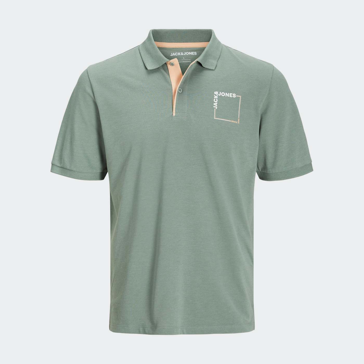 Pólo JJVERNER Jack&Jones Iceberg Green 0