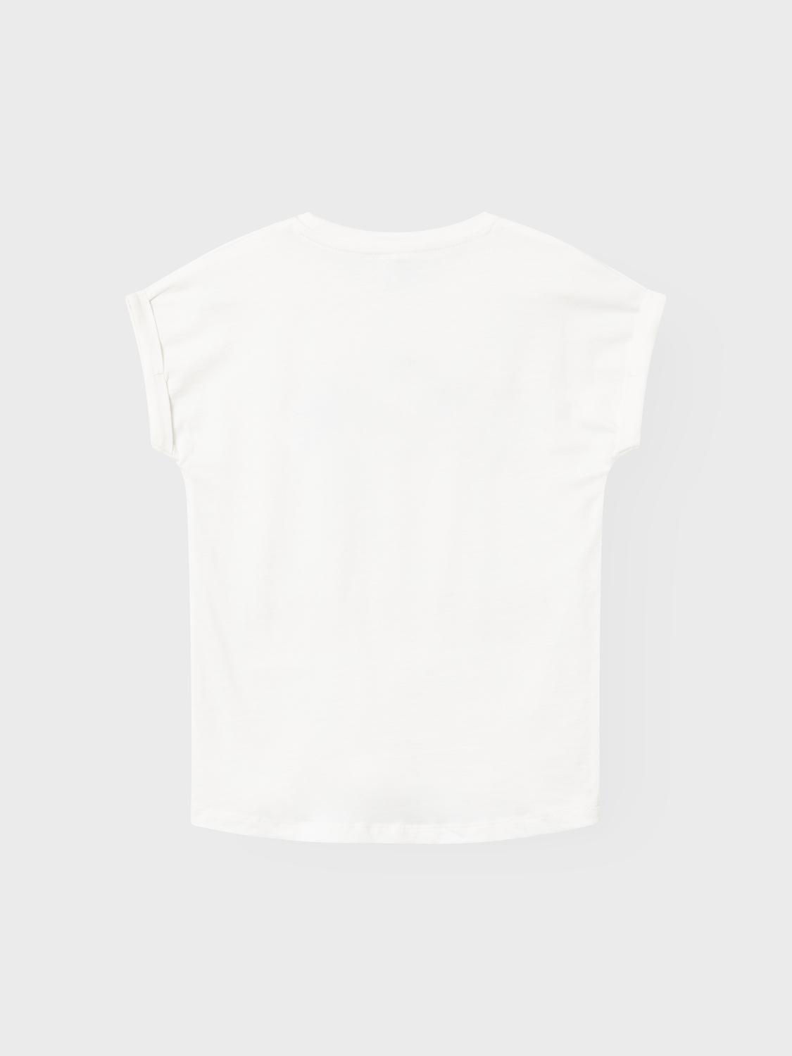 T-shirt NKFORITA Name It White Alyssum 2