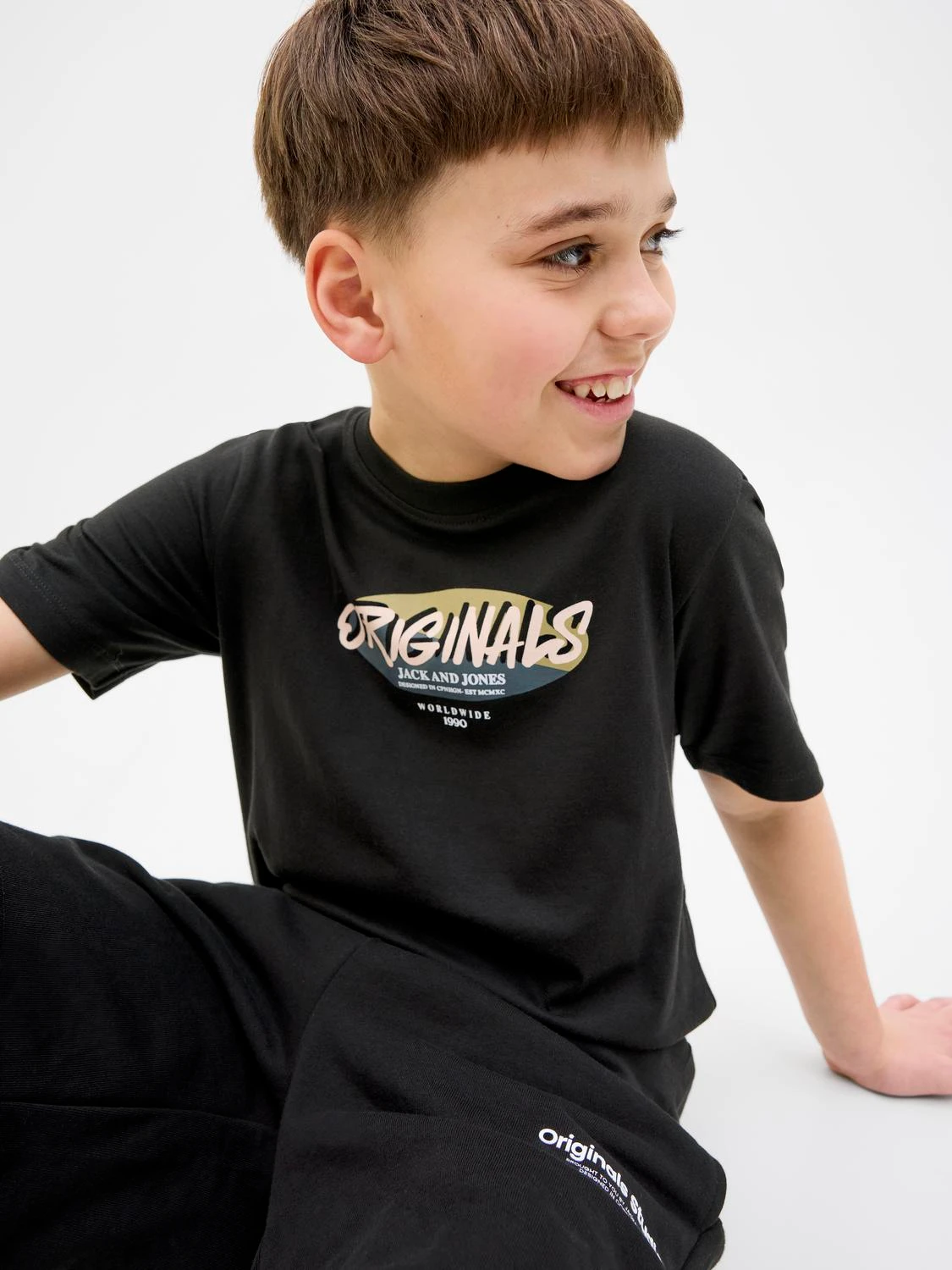 T-shirt JORVARENNA Jack&Jones Júnior Black 2