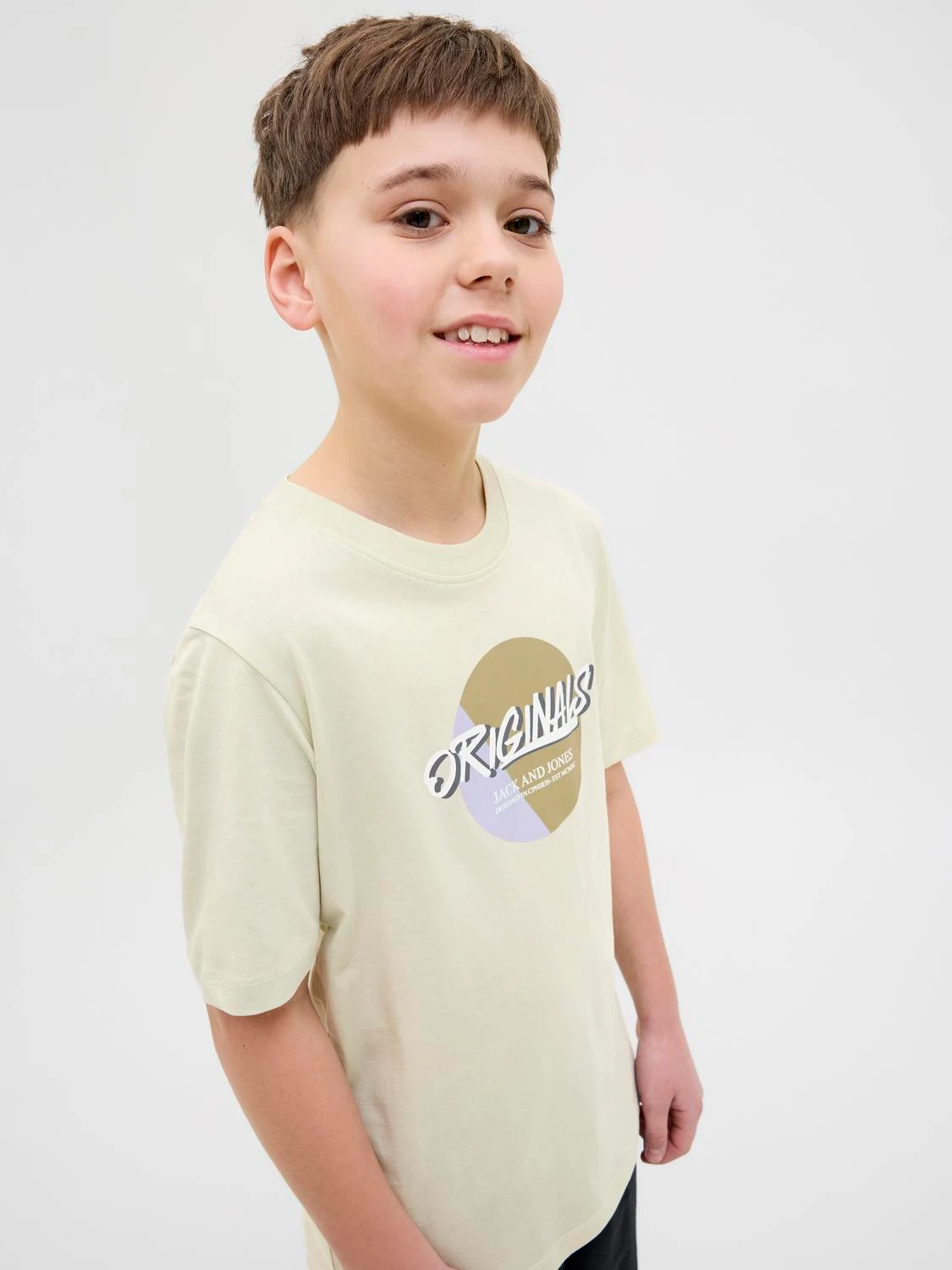 T-shirt JORVARENNA Jack&Jones Júnior Celadon Tint 2