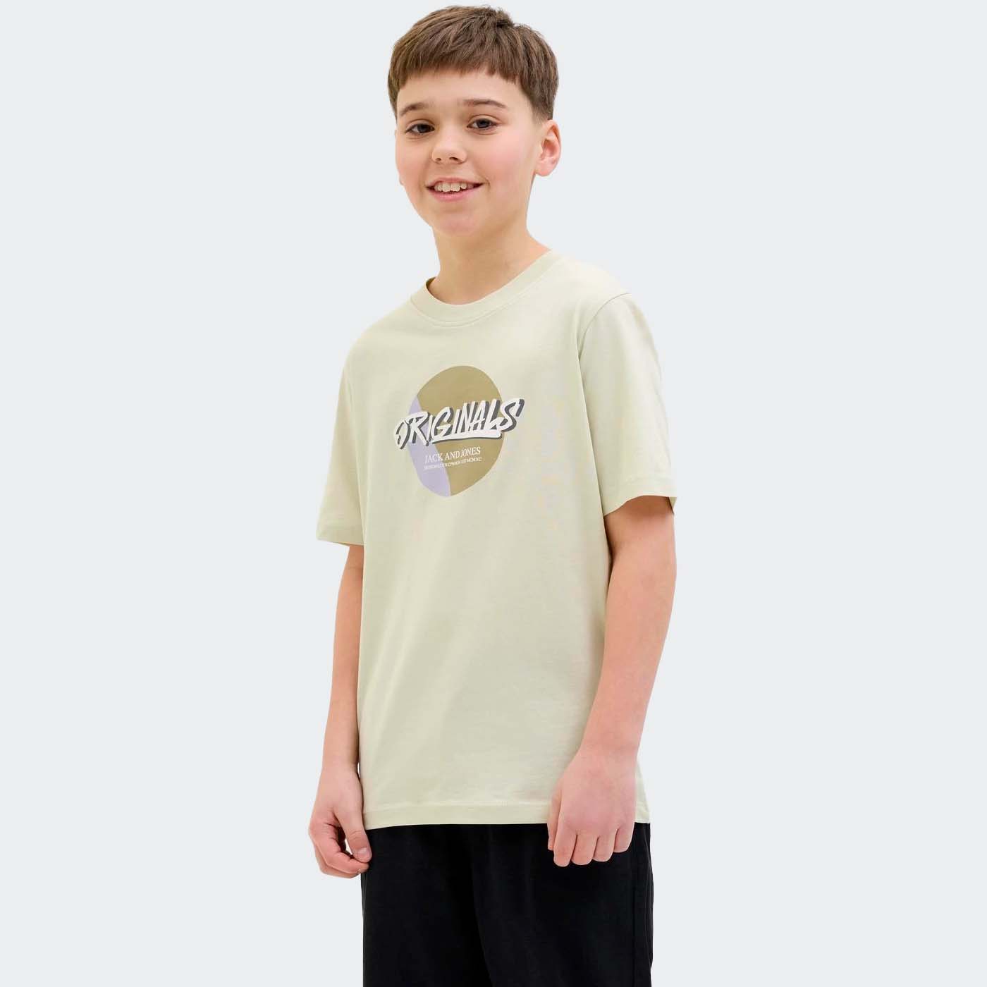 T-shirt JORVARENNA Jack&Jones Júnior Celadon Tint 0
