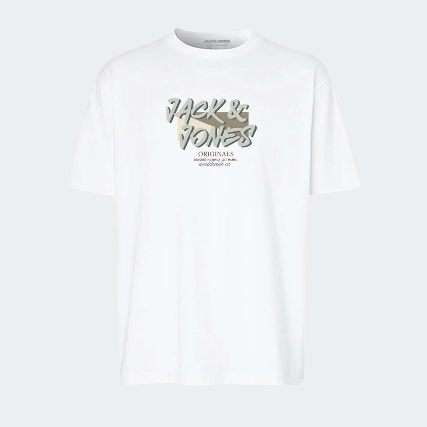 T-shirt JORVARENNA Jack&Jones Bright White 0