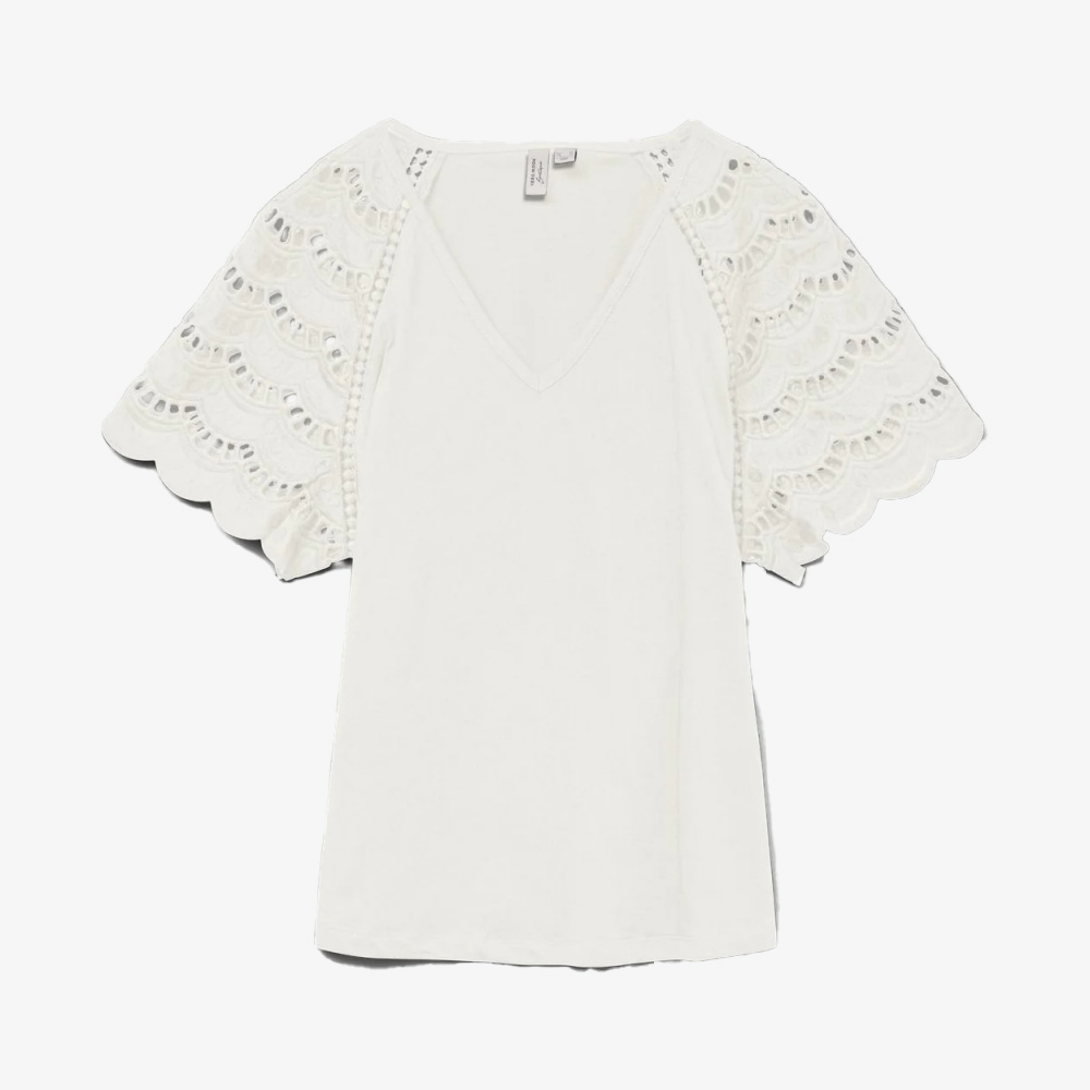 T-shirt VMBLASY Veromoda Cloud Dancer 0
