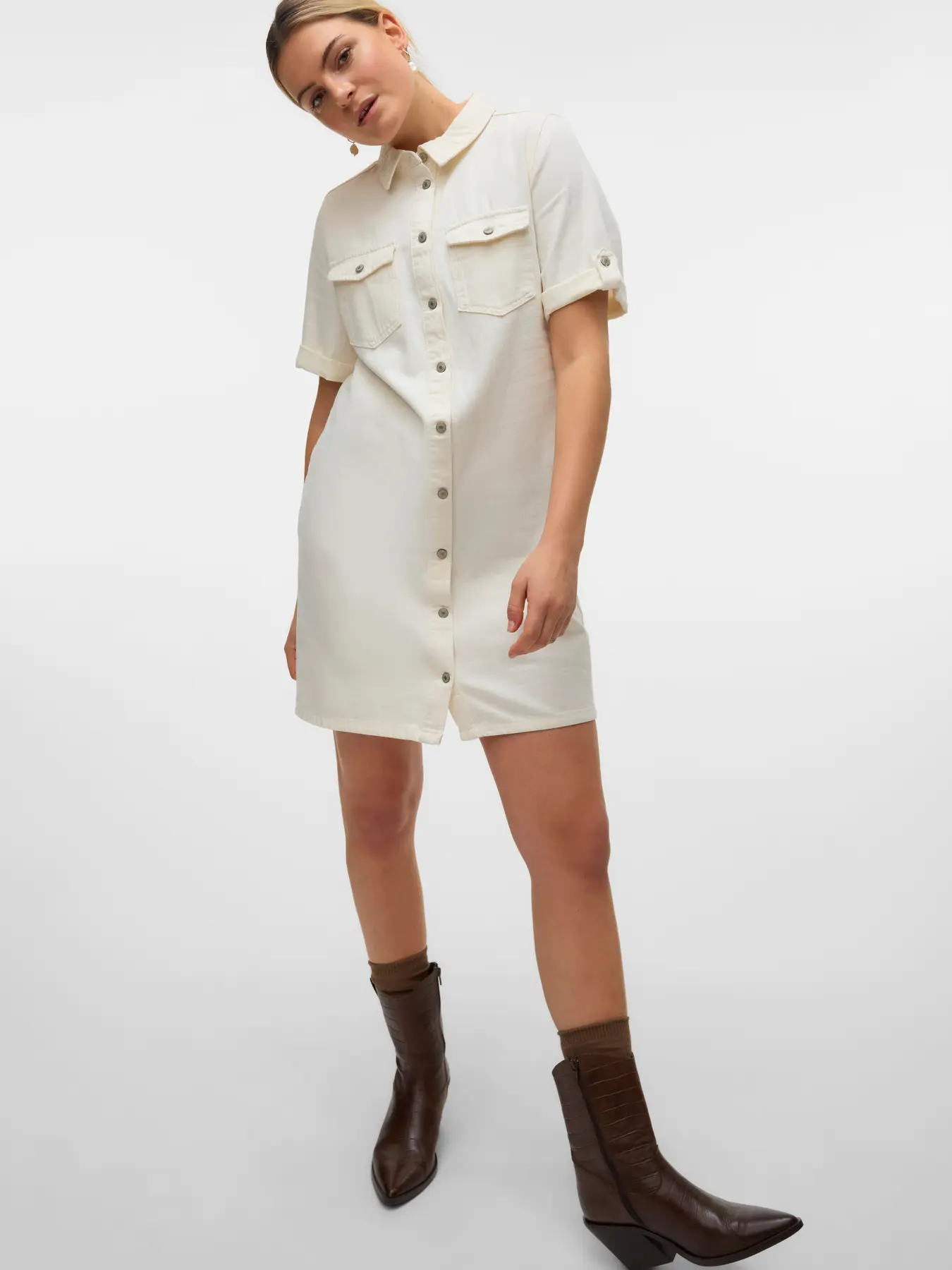 Vestido VMJENNIE Veromoda Cloud Dancer 2