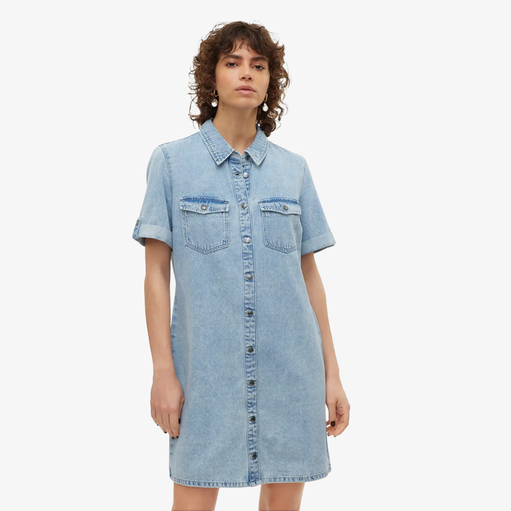 Vestido VMJENNIE Veromoda Light Blue 0
