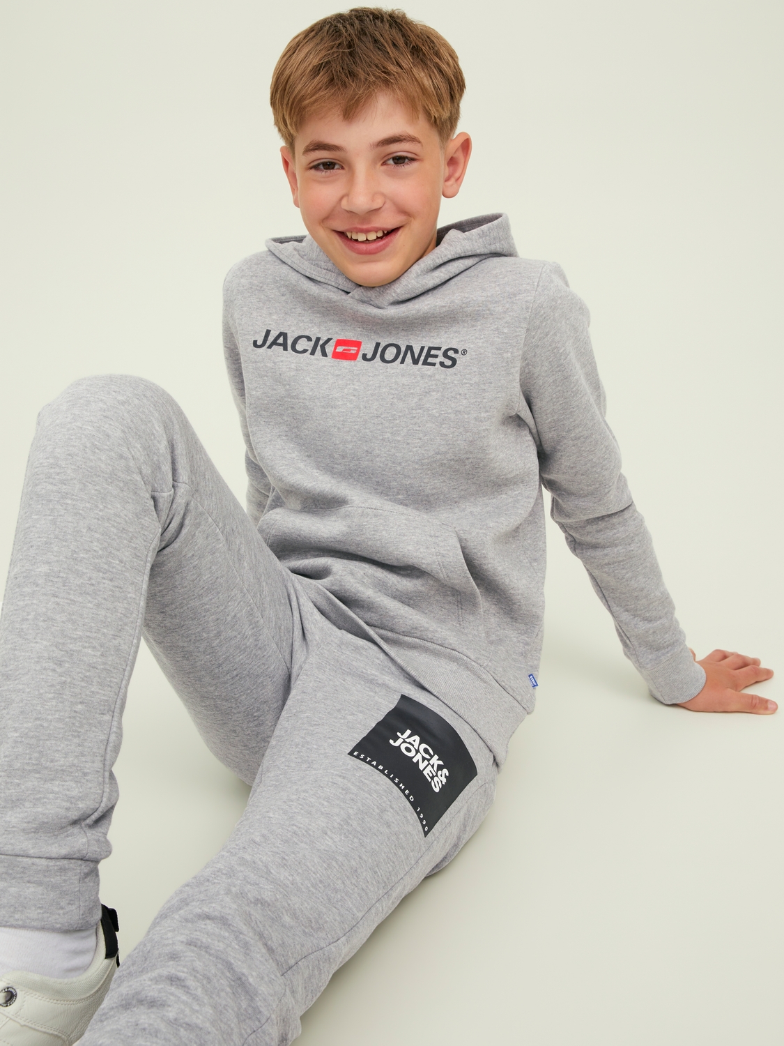 Sweatshirt JJECORP Jack&Jones Júnior Light Grey 3