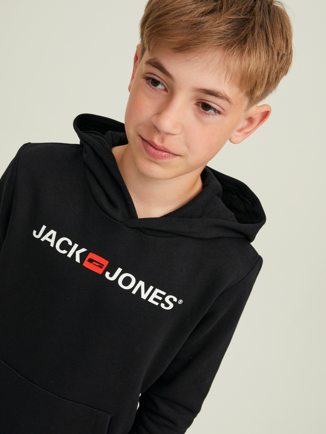 Sweatshirt JJECORP Jack&Jones Júnior Black 1