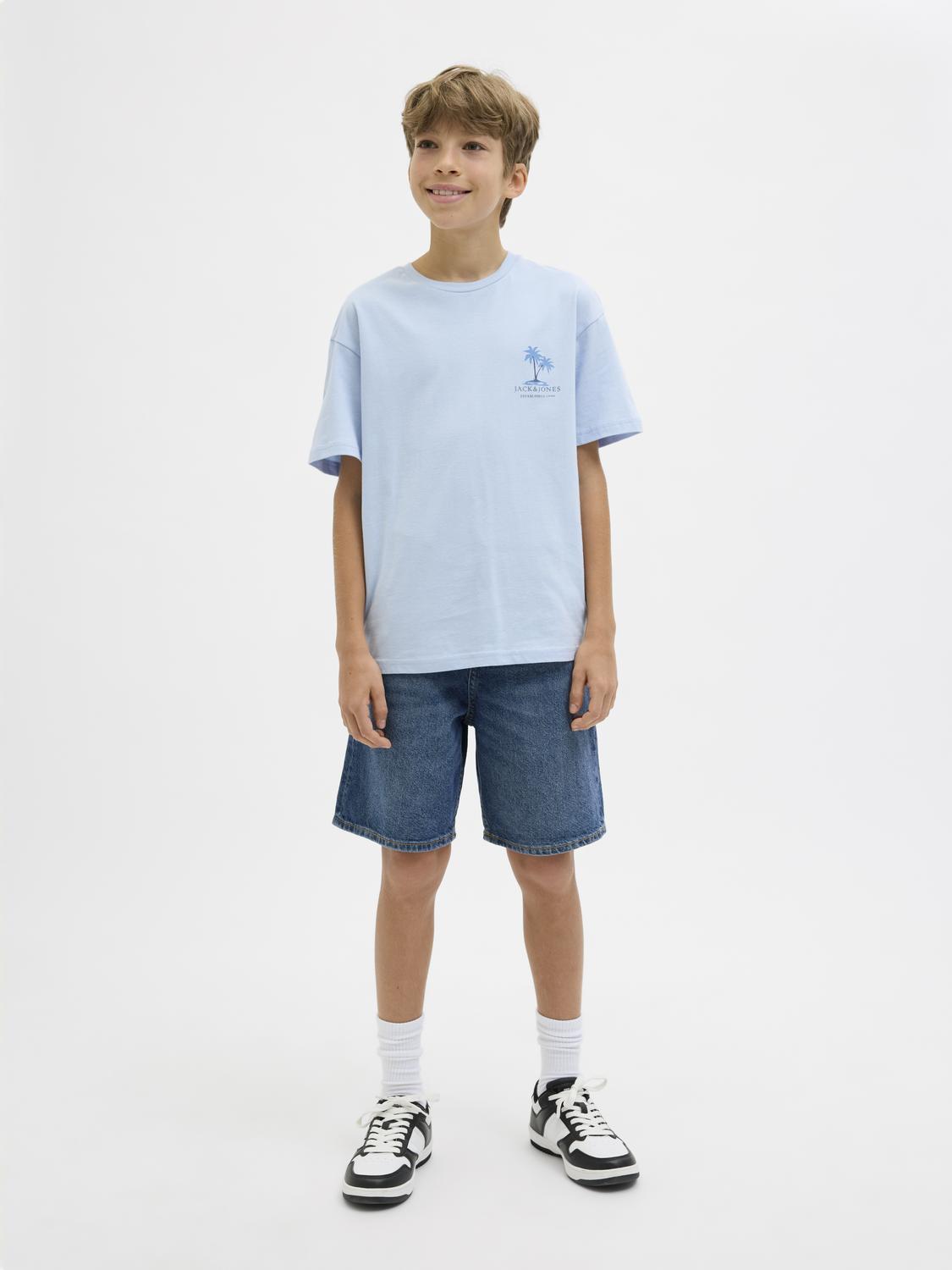 T-shirt JJSUMMER Jack&Jones Júnior Chambray Blue 4