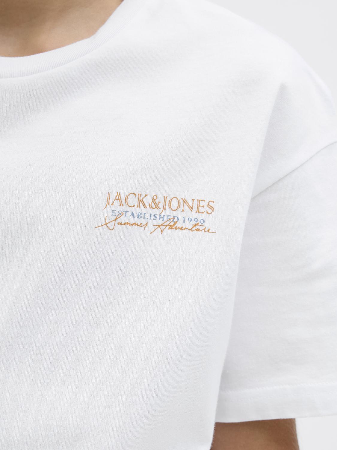 T-shirt JJSUMMER Jack&Jones Júnior White 2