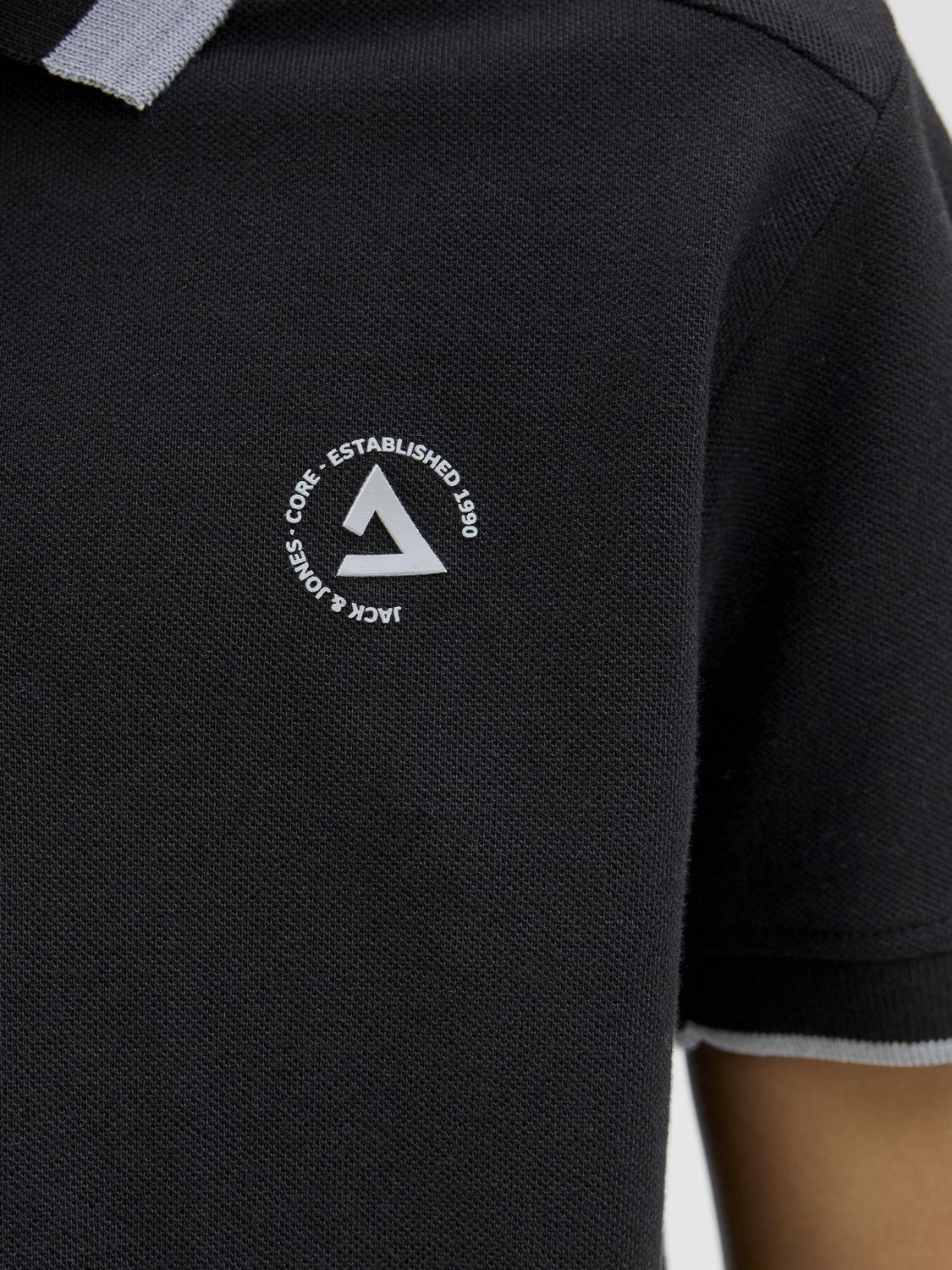 Pólo JCOHASS Jack&Jones Júnior Black 3