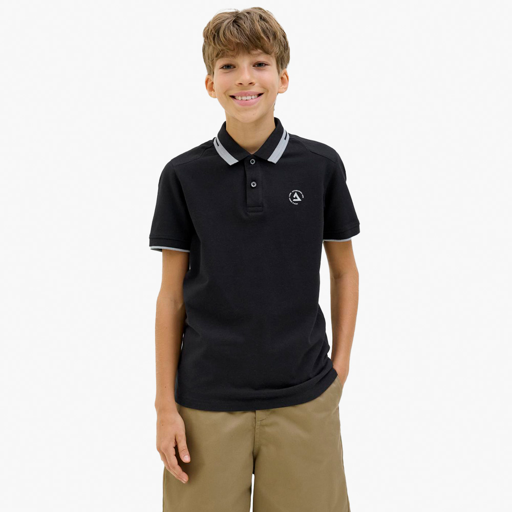 Pólo JCOHASS Jack&Jones Júnior Black 0