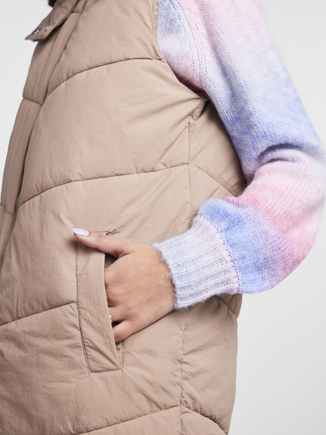 Colete PCJAMILLA L Pieces Silver Mink 1