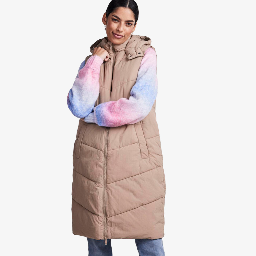Colete PCJAMILLA L Pieces Silver Mink 0