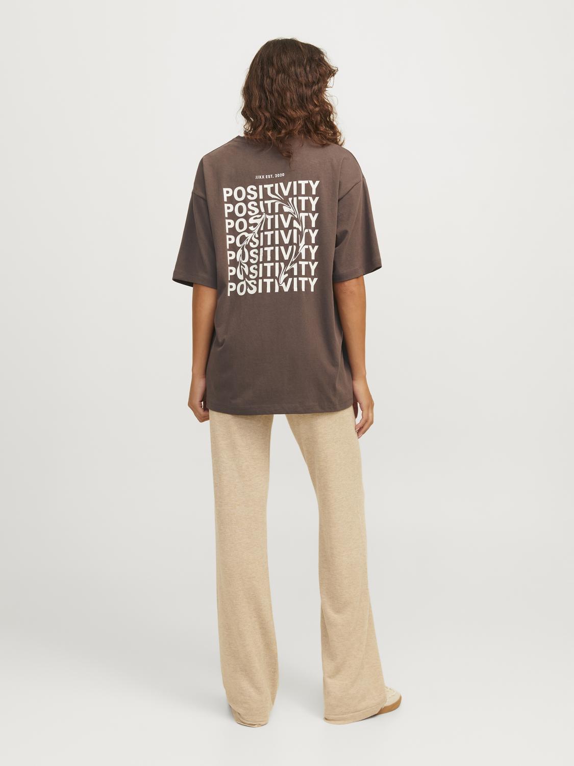 T-shirt JXMILLOW JJXX Seal Brown 4