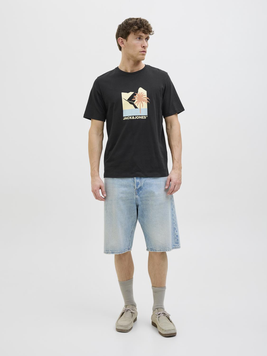 T-shirt JJBARBADOS Jack&Jones Black 3