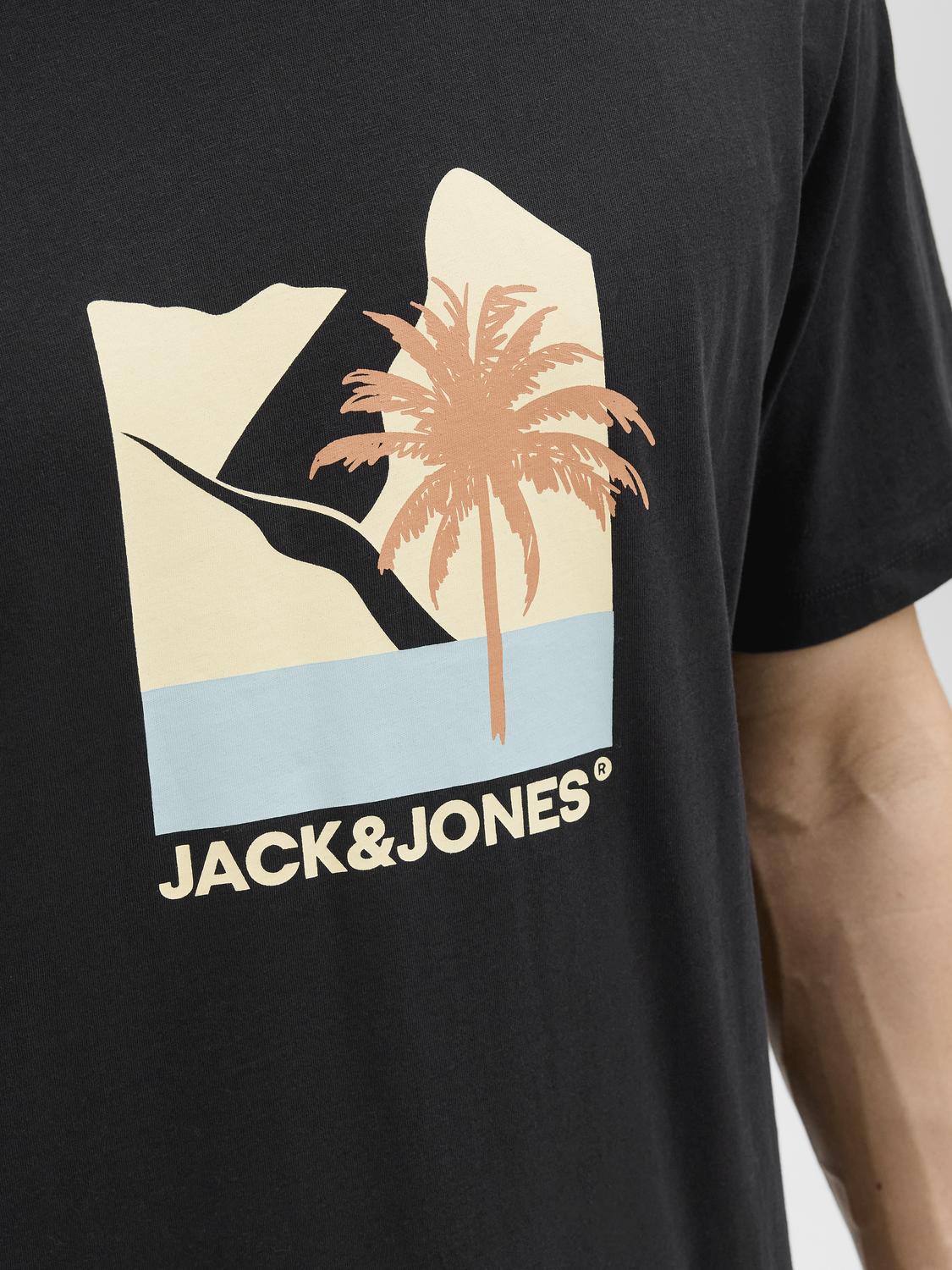 T-shirt JJBARBADOS Jack&Jones Black 2