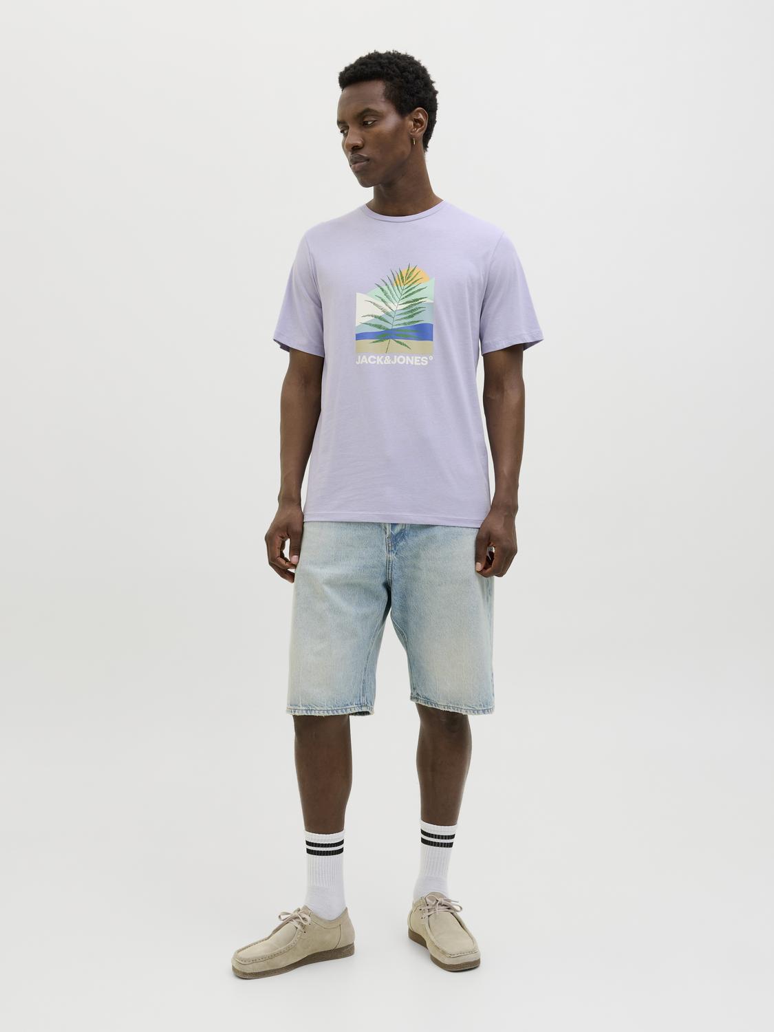 T-shirt JJBARBADOS Jack&Jones Languid Lavender 3