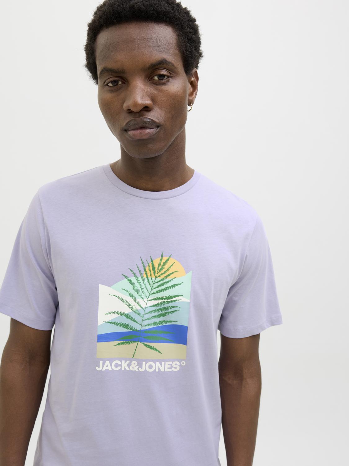 T-shirt JJBARBADOS Jack&Jones Languid Lavender 1