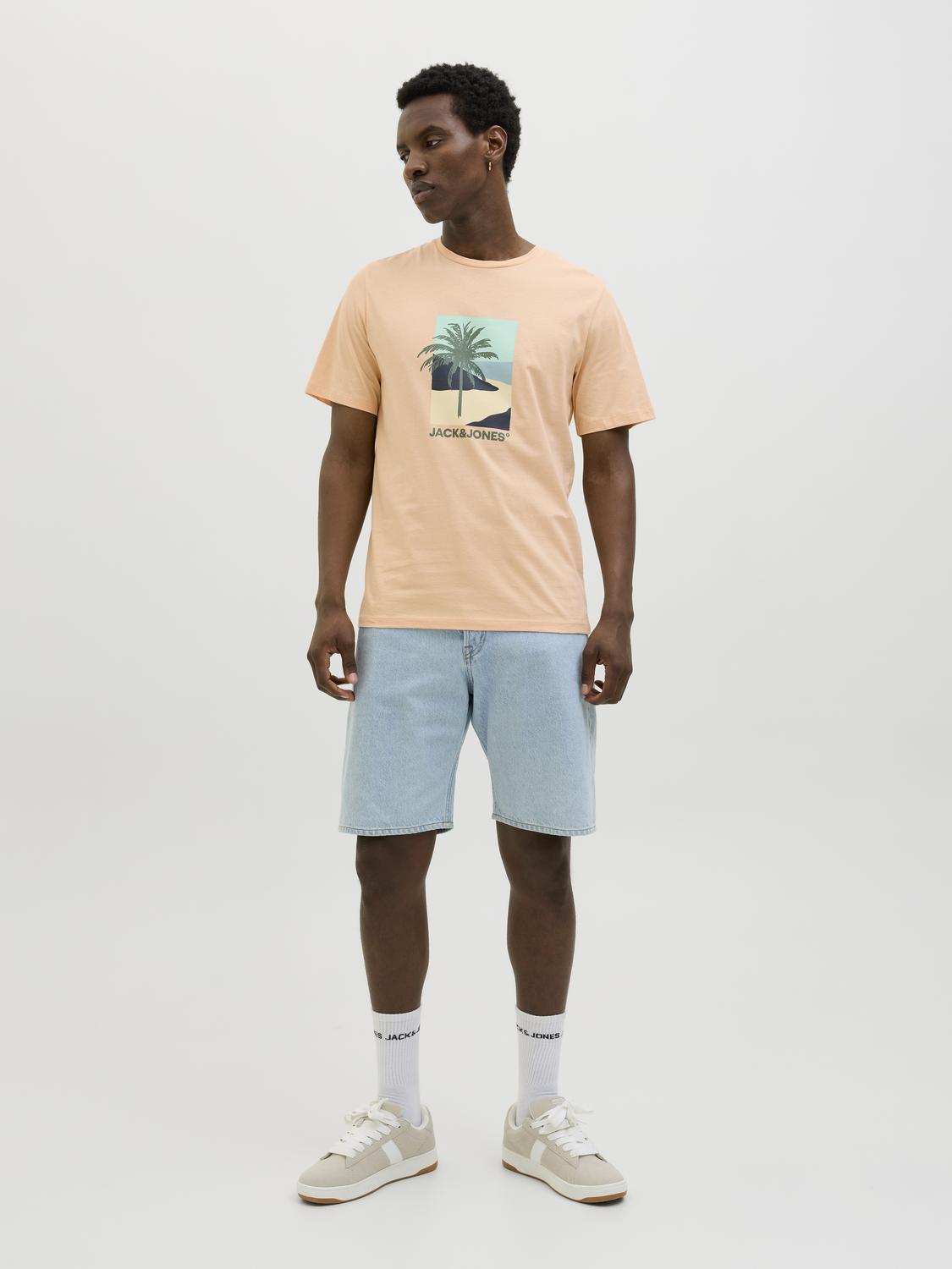 T-shirt JJBARBADOS Jack&Jones Peach Parfait 3