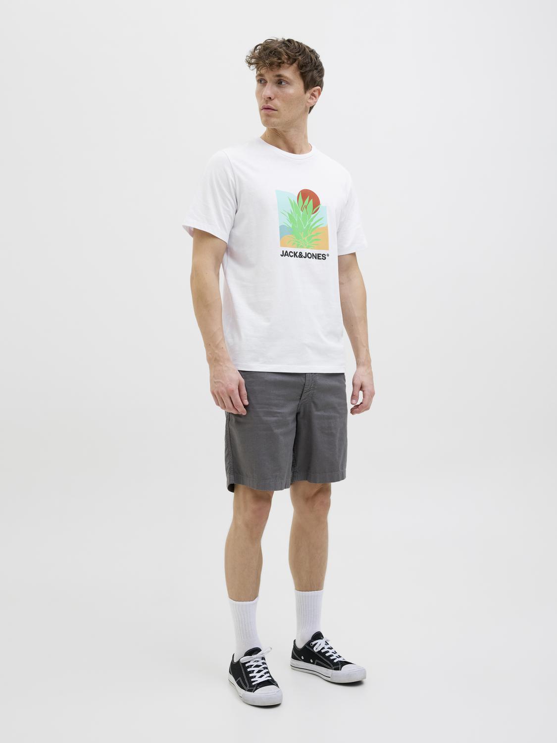 T-shirt JJBARBADOS Jack&Jones White 3
