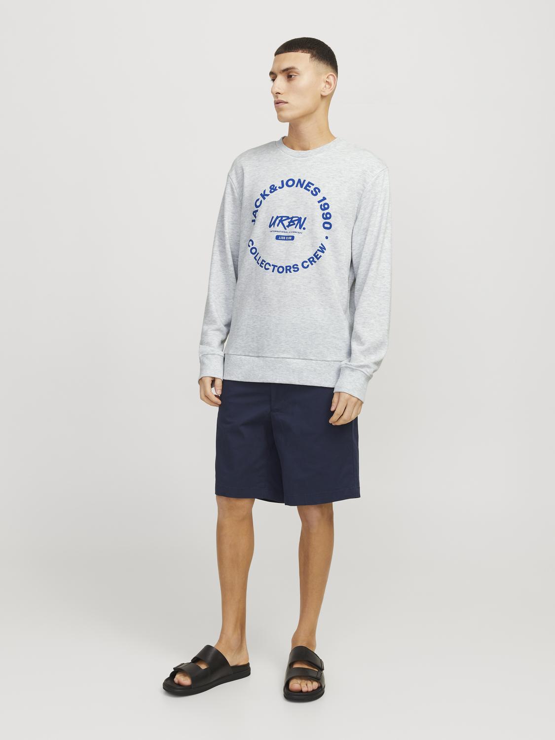 Sweatshirt JJSIMON Jack&Jones White Melange 4