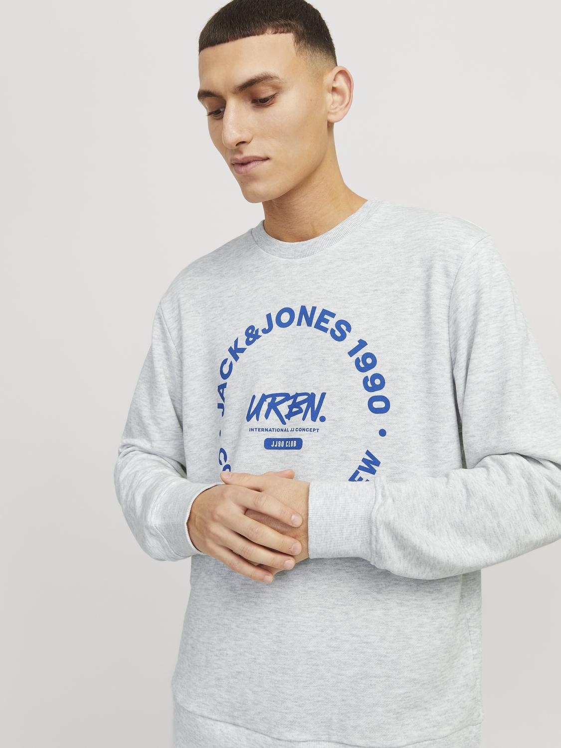 Sweatshirt JJSIMON Jack&Jones White Melange 1