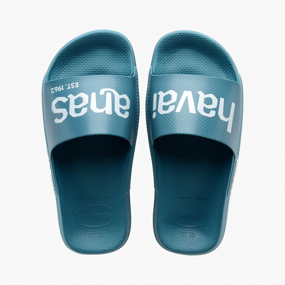 Chinelo SLIDE LOGOMANIA Havaianas Amazonite Blue 0