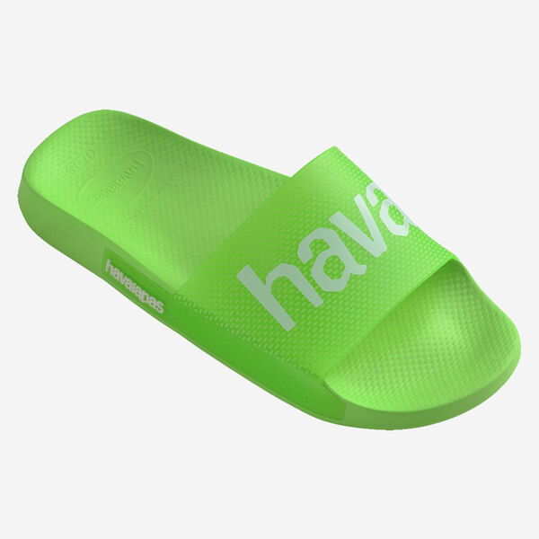 Chinelo SLIDE LOGOMANIA Havaianas Neon Green 1