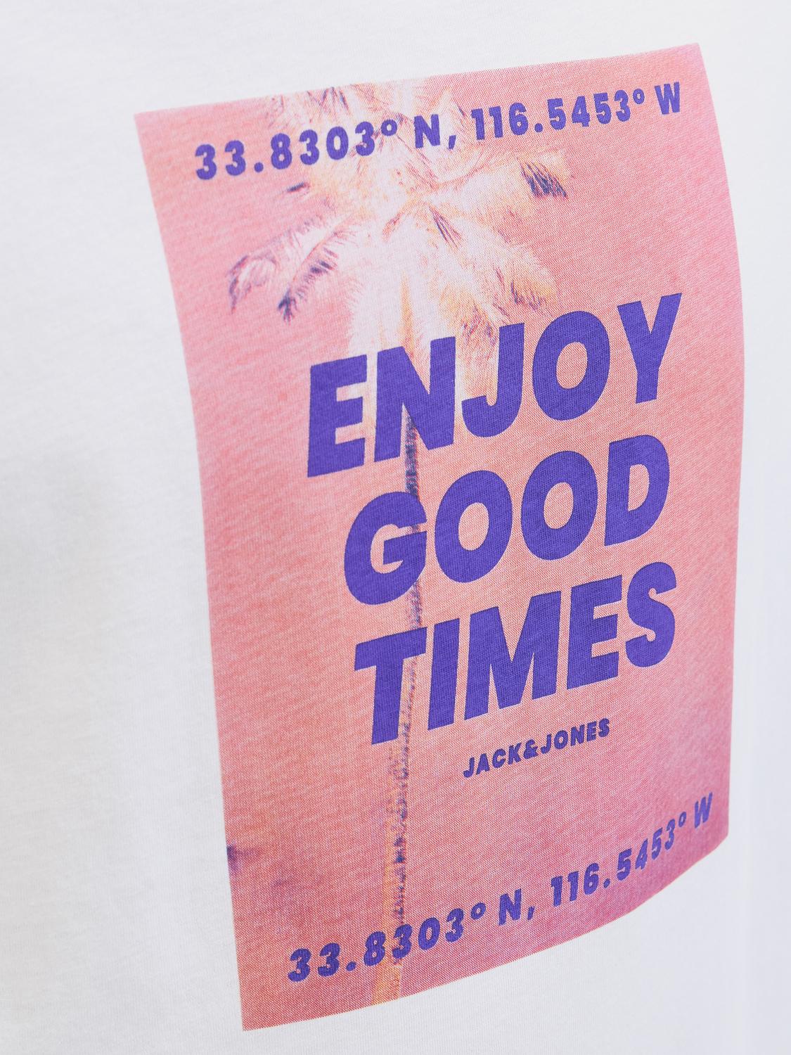 Tshirt JJPORTO Jack&Jones White 6