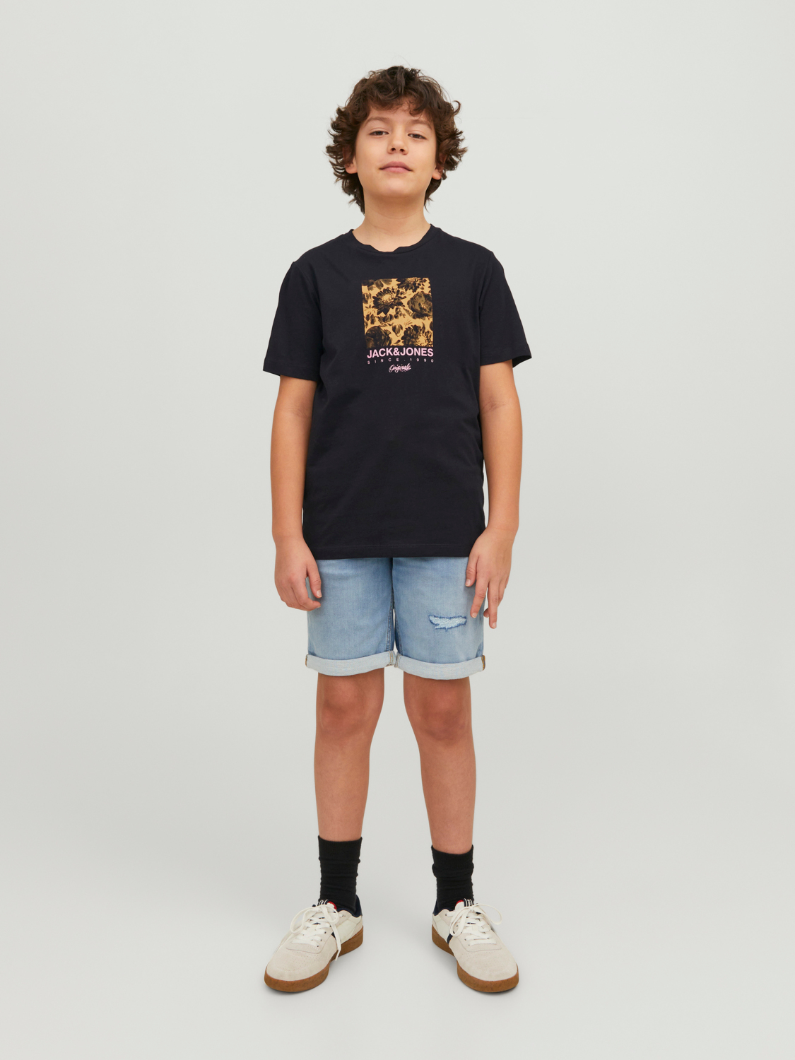 T-shirt JORLOCKS Jack&Jones Júnior Black 2