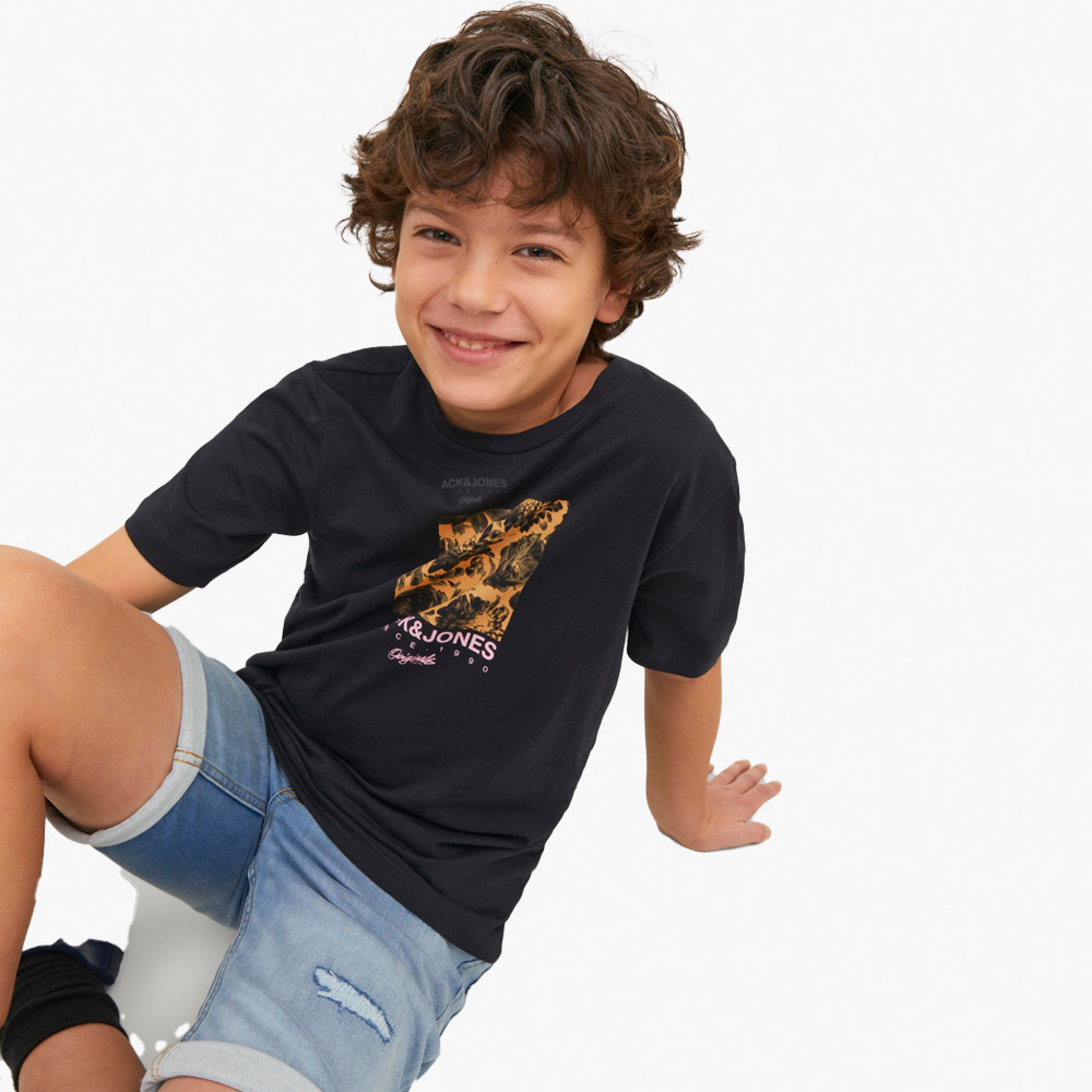 T-shirt JORLOCKS Jack&Jones Júnior Black 0
