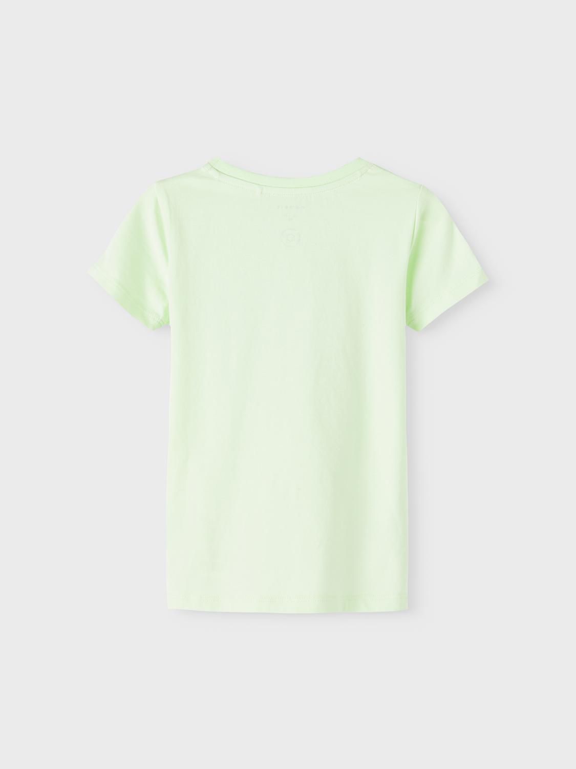T-shirt NMFFRANSISCA Name It Lime Cream 2