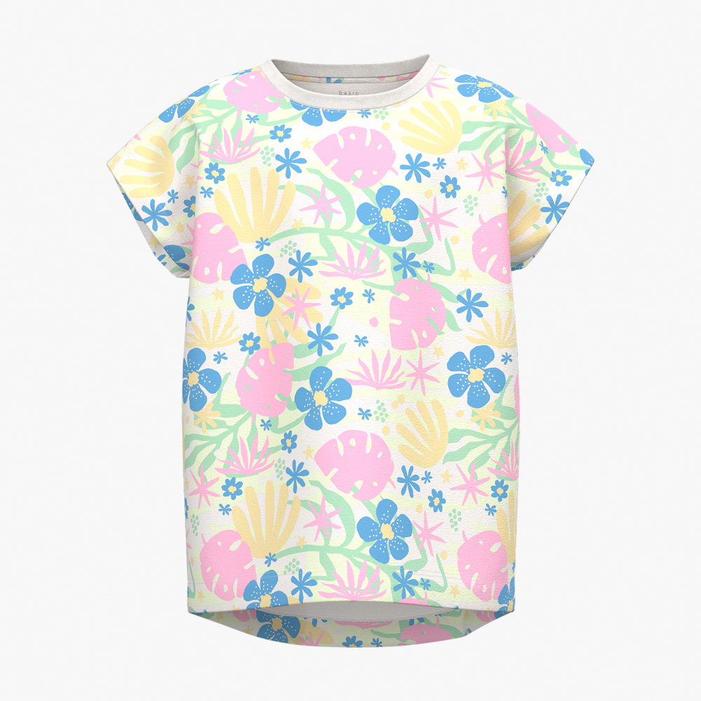 T-shirt NMFVIGGA Name It White Alyssum 0