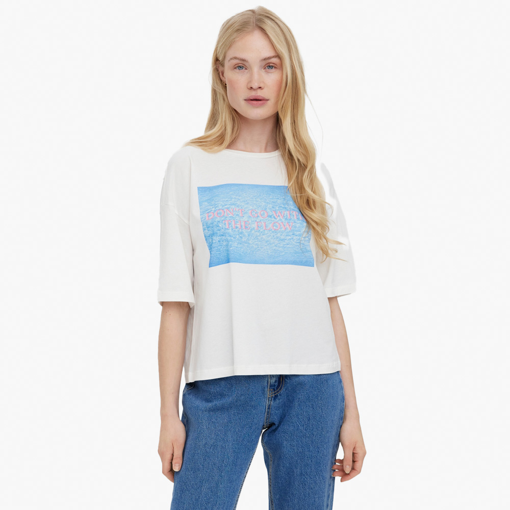 T-shirt VMNORAKELLY Veromoda Snow White 0