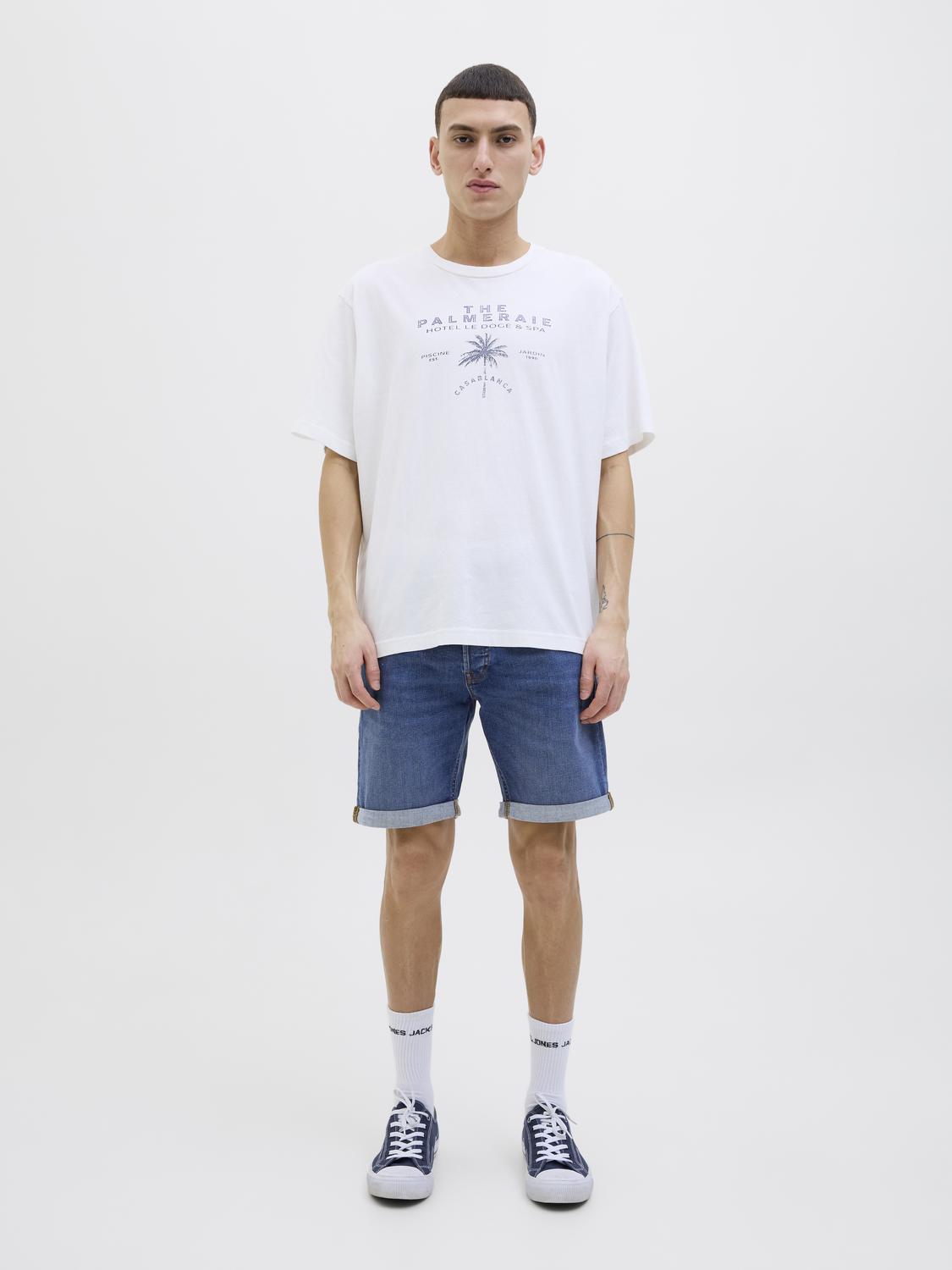 Calções JJIRCIK Jack&Jones Blue Denim 595 4