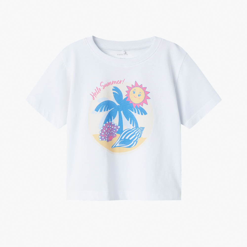 T-shirt NMFJASSA Name It Lucent White 0