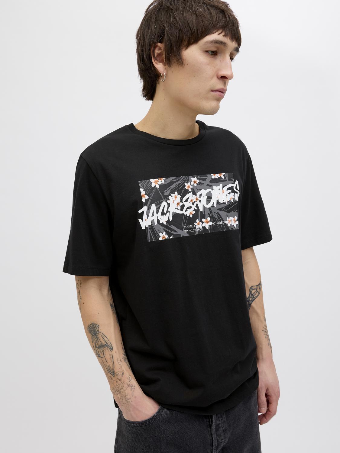 T-shirt JJHAWAII Jack&Jones Black 1